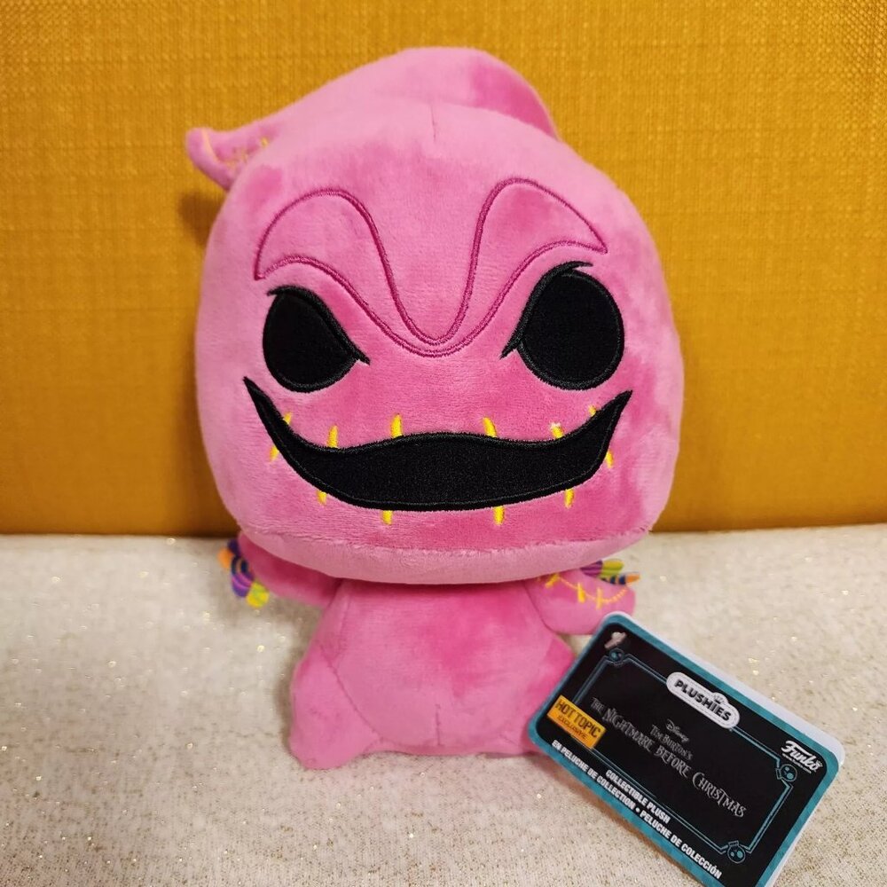 Funko Pop Plushies NBC Oogie Boogie w Worms 7" Pink Plush Hot Topic Exclusive